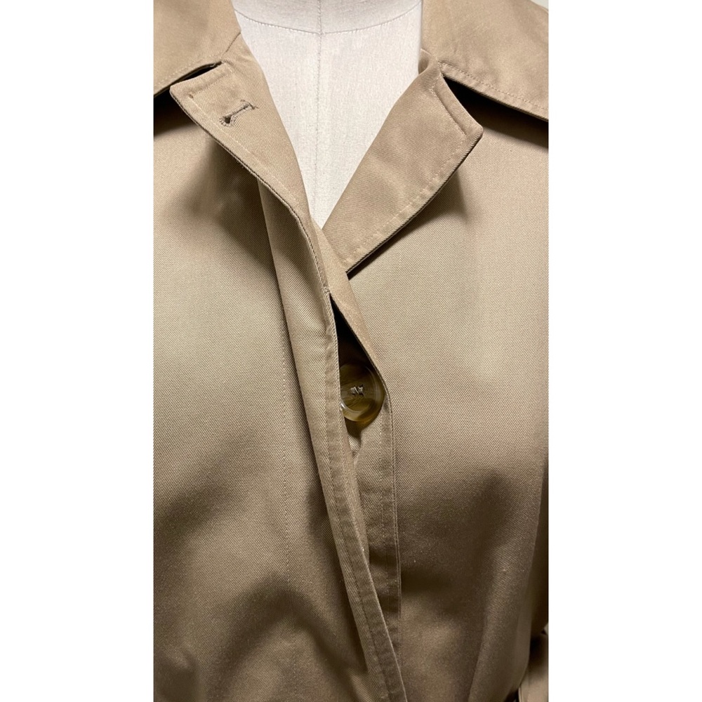 ❤️ 🎉 HP! Vintage Burberry Single Breasted Short Trench Coat with Sash - Picture 11 of 15